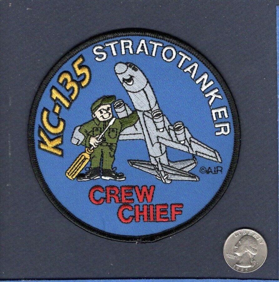 KC-135 STRATOTANKER CC Crew Chief USAF SAC ANG Boeing Squadron Crew Patch