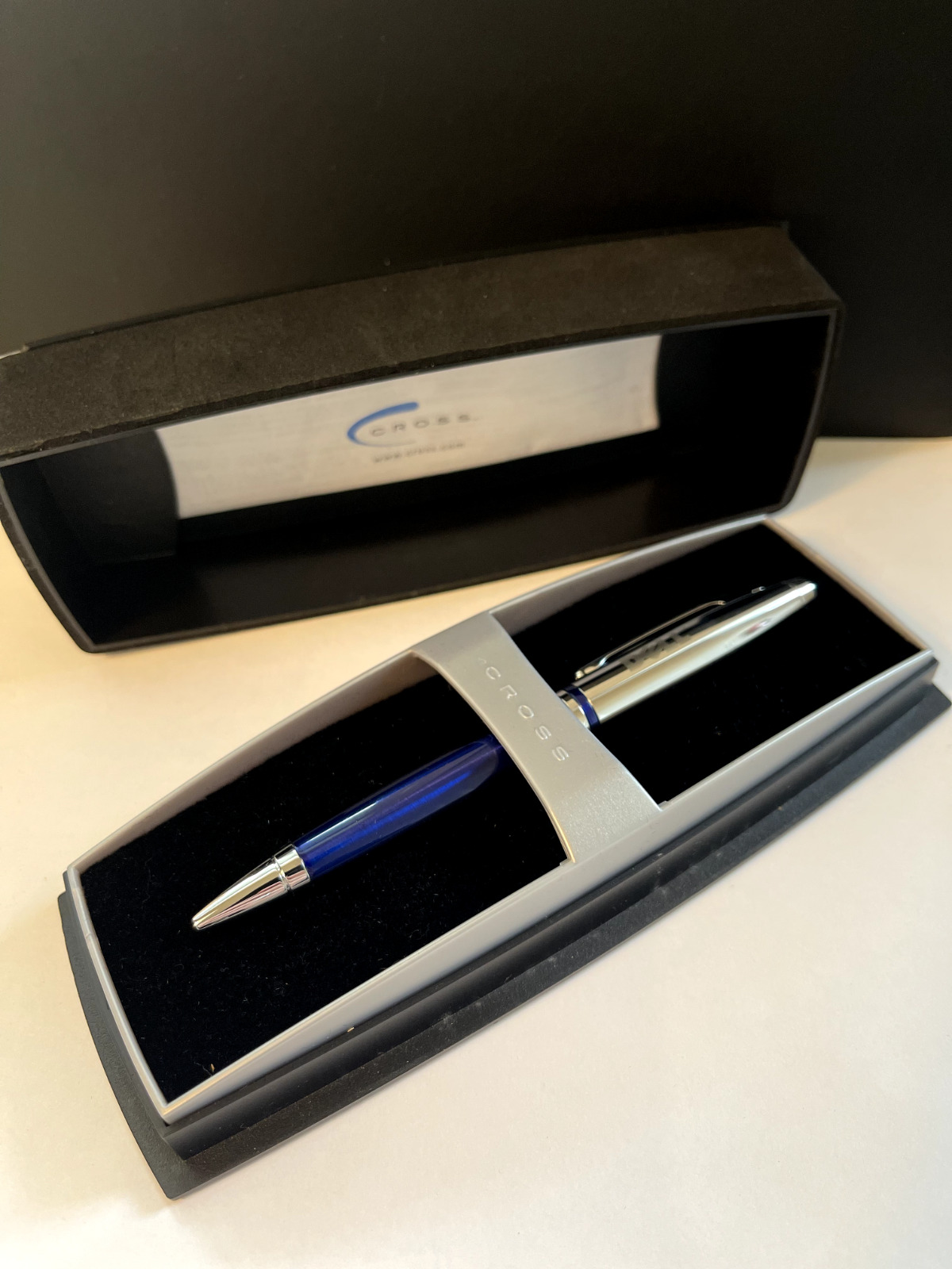 Cross Ballpoint Pen - Chrome/Blue - DELL - With Box