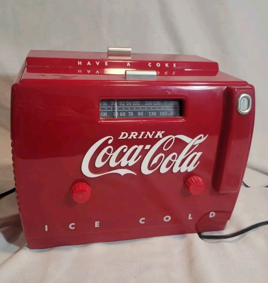 COKE Coca-Cola Cooler Radio Cassette Player 