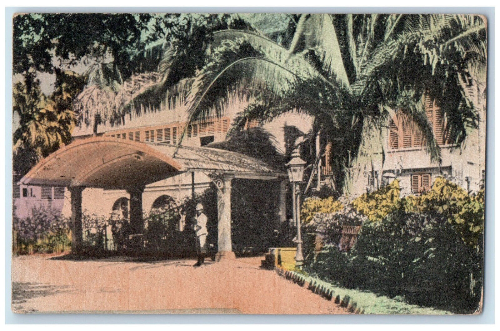 1909 King's House Home Of Governor Kingston Jamaica, Blairsville PA Postcard