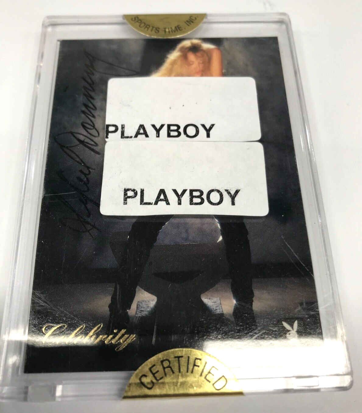 1996 PLAYBOY JUY CELEBRITY 1SD SYBIL DANNING COLLECTORS MEMBERS AUTOGRAPH CARD