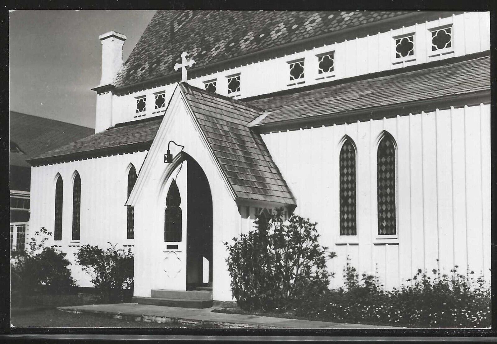 St. Stephen's Episcopal Church, Millburn, NJ, Early Real Photo Postcard, Unused