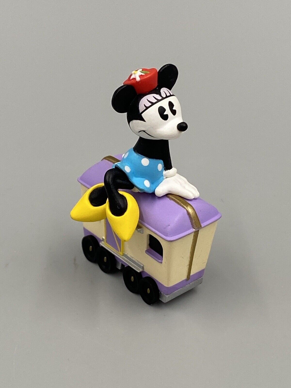VTG 1998 Hallmark Merry Miniatures Mickey Express Minnie\'s Luggage Car Ornament