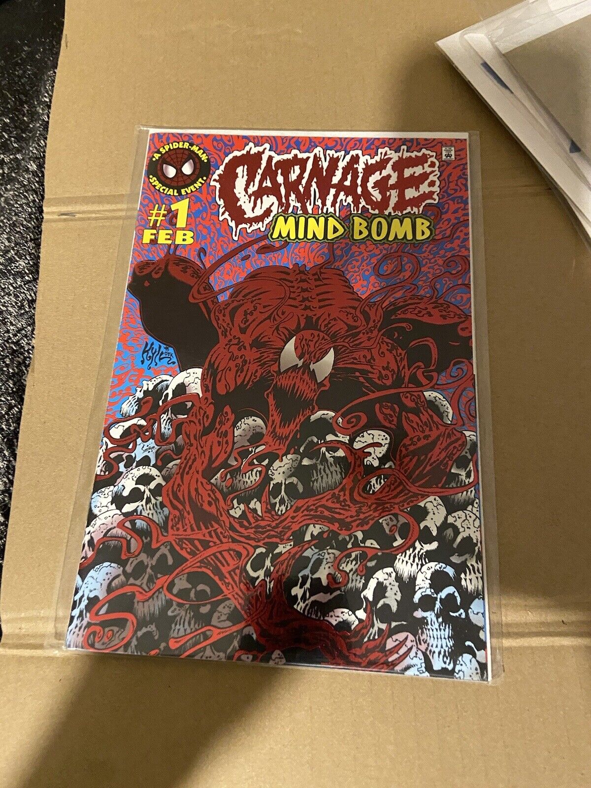 Carnage: Mind Bomb #1 (Marvel Comics February 1996) VF high greed