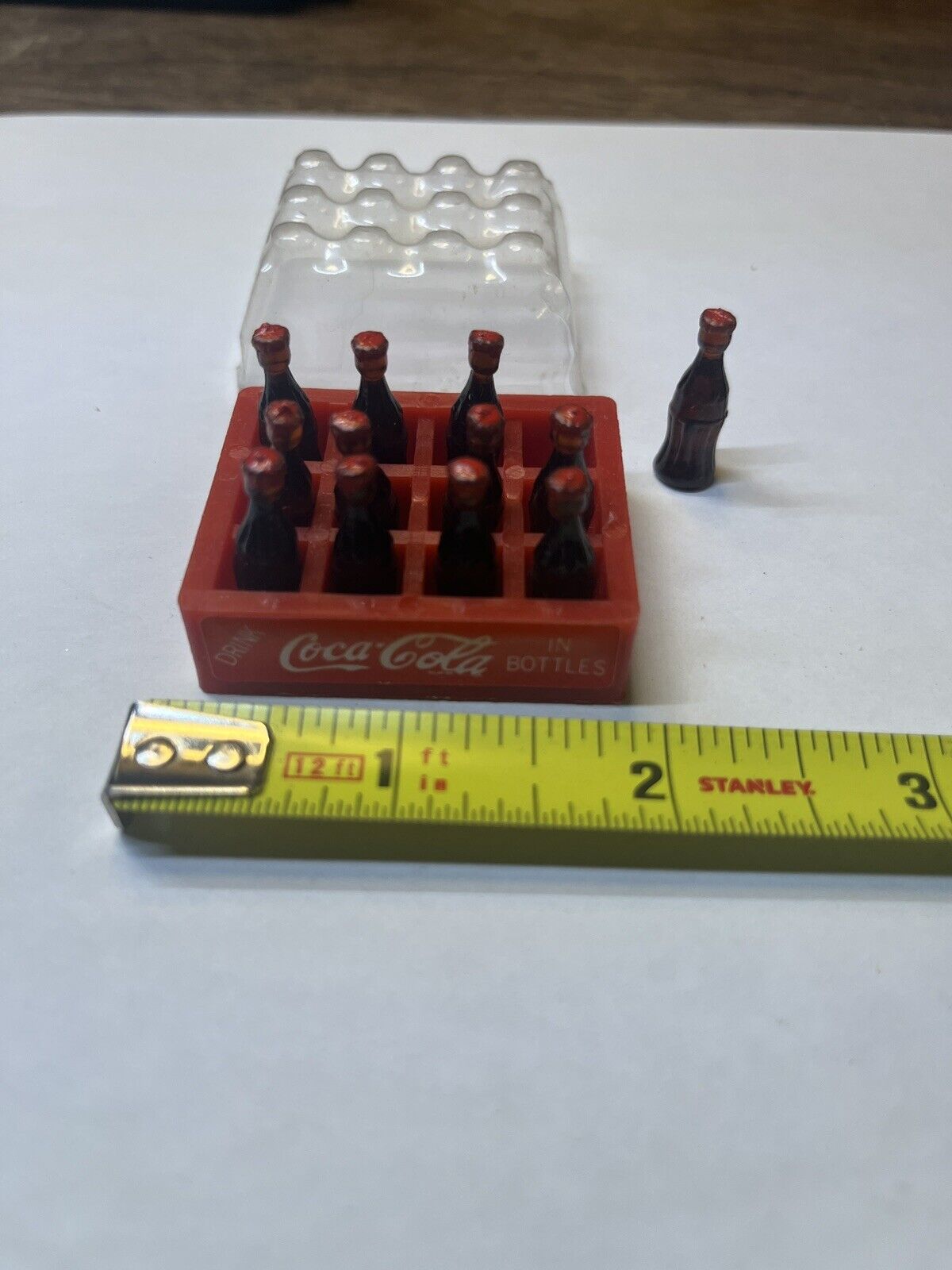 Vintage Mini Coca Cola 12pk case bottles Miniature