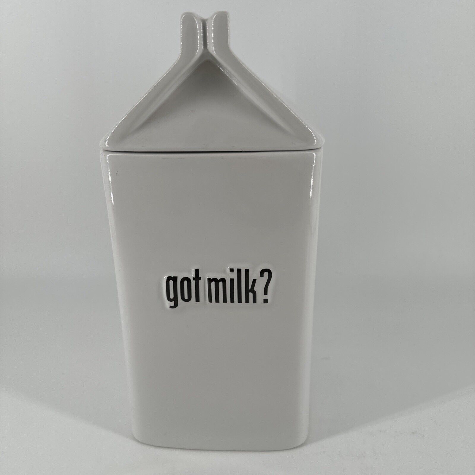 Got Milk 1999 Milk Carton Cookie Jar Container At Home International Ceramic
