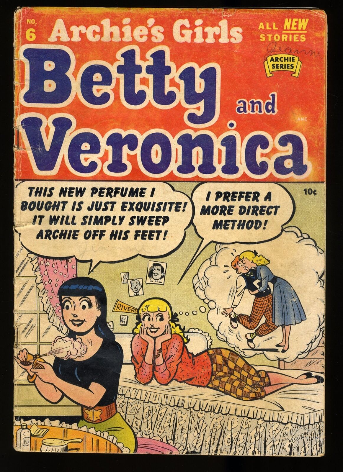 Archie\'s Girls Betty and Veronica #6 VG- 3.5 Double Cover Bill Vigoda Cover