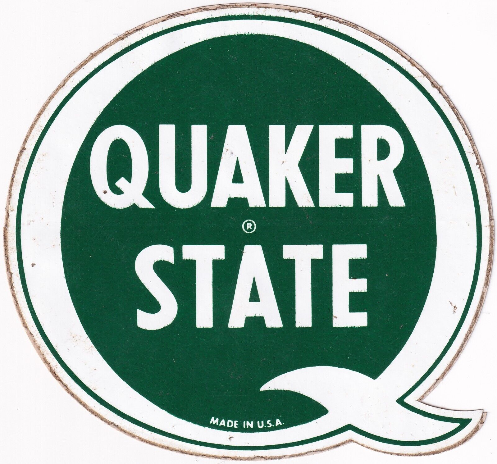 Vintage 1970s New Old Stock Automobile Sticker Decal Quaker State