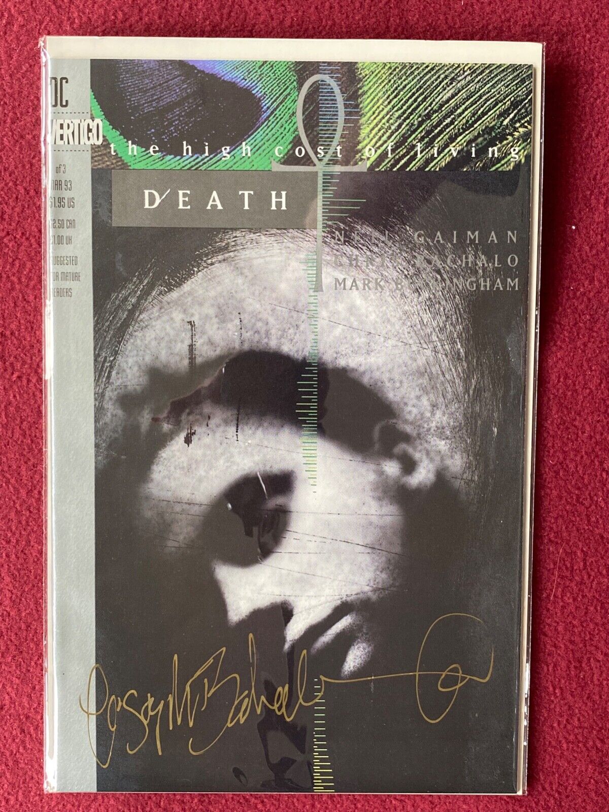 Death: The High Cost Of Living #1 VF/NM DC Signed/Numbered By Chris Bachalo COA