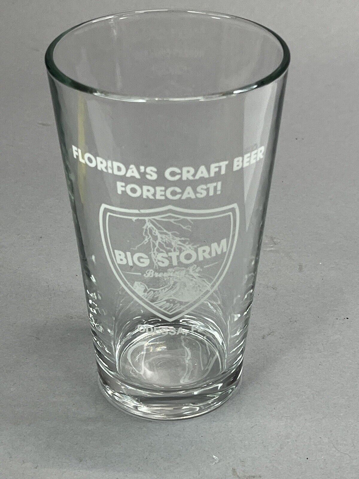 Big Storm Brewing Florida Beer Pint Glass
