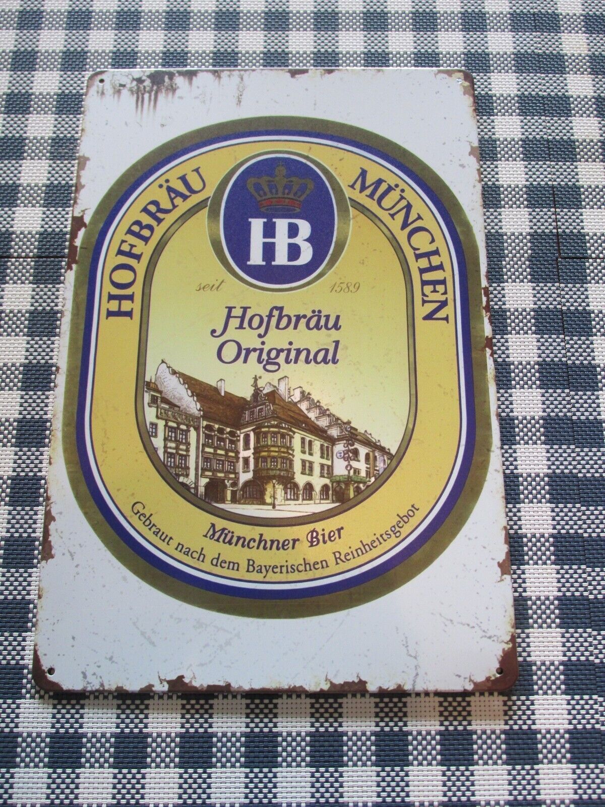 HB Original Tin Classic Plaque Sign