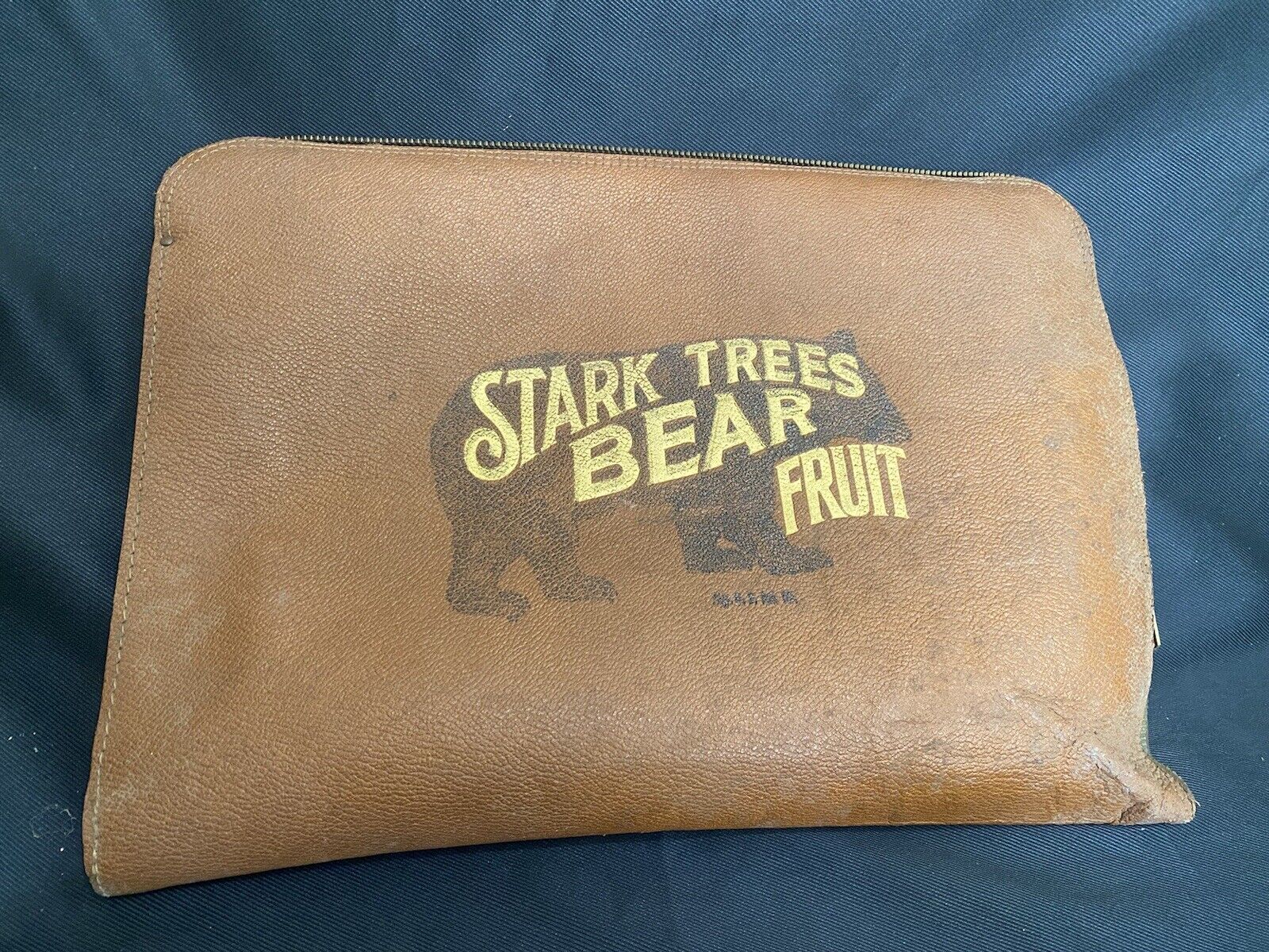 vtg stark trees bear fruit portfolio case advertising carrying case 