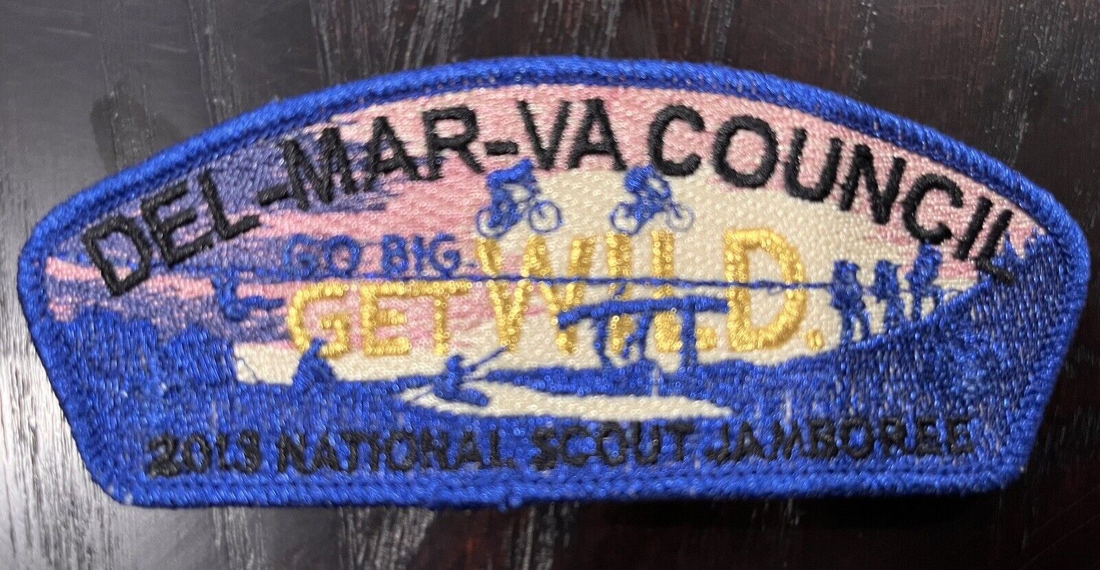 Del-Mar-Va Council 2013 National Scout Jamboree Promo Patch Metallic