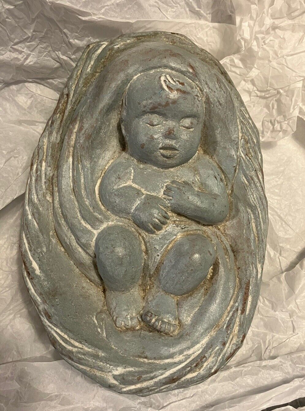 Isabel Bloom Large Nativity Baby In Basket Figurine 