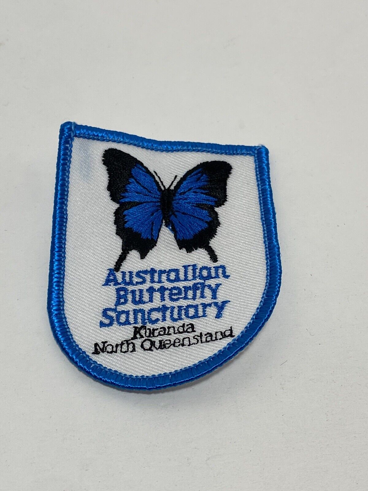 Vintage Australian Butterfly Sanctuary Kuranda Queensland Patch Badge Crest