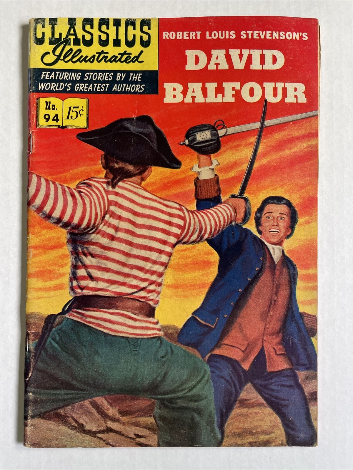 Classics Illustrated #94 HRN 94 1st Ed. David Balfour Fine 1952 Comic