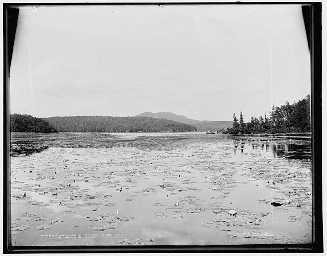 Photo:Saranac River and Round Lake, Adirondack Mountains