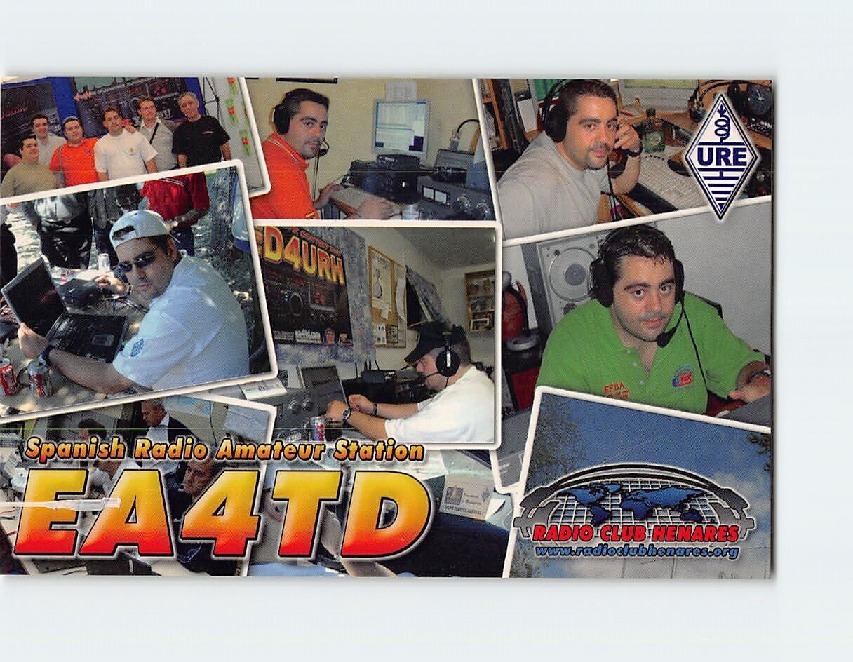 Postcard Spanish Radio Amateur Station EA4TD, Madrid, Spain