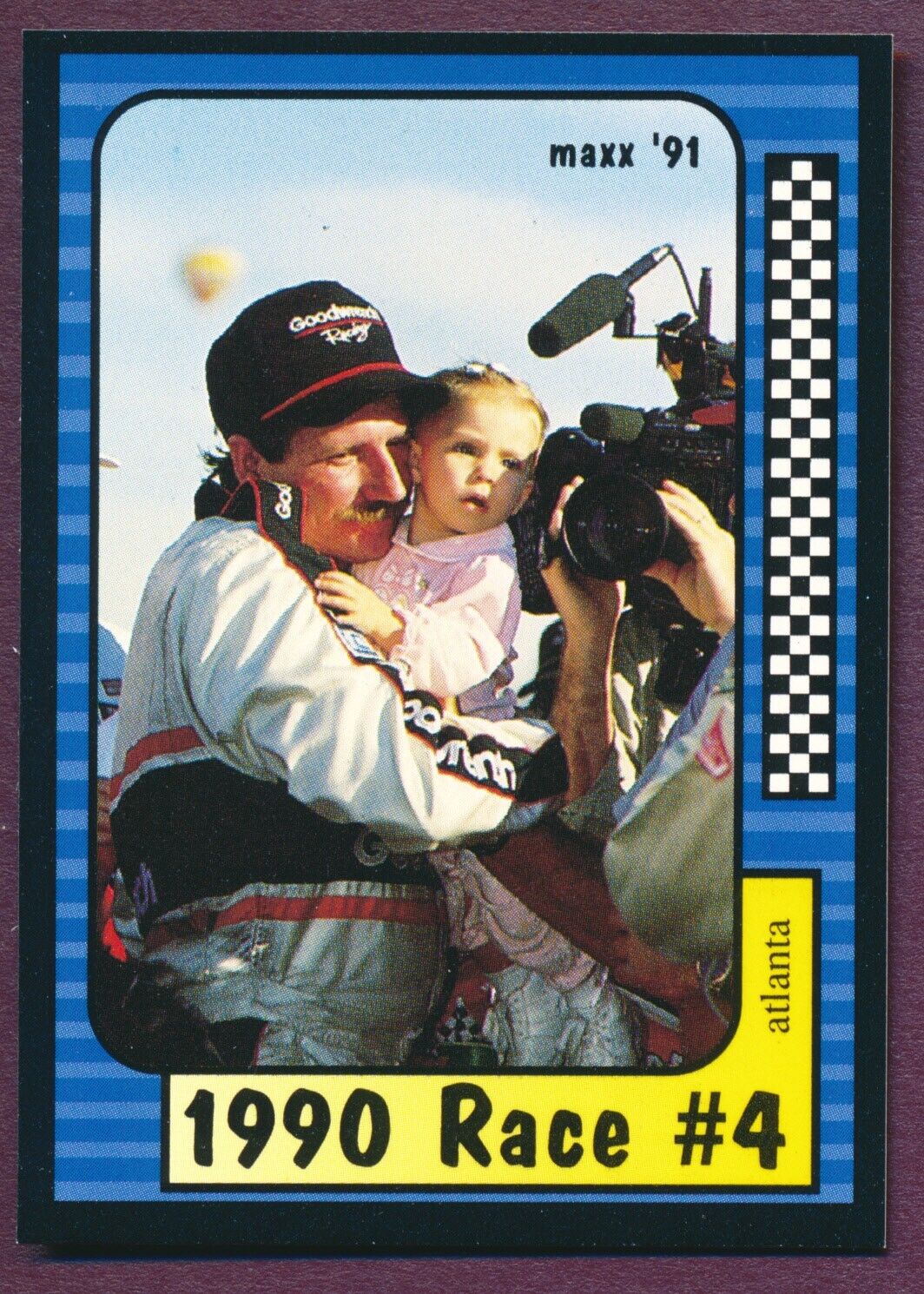 RIP Dale Earnhardt Sr 1991 Maxx Collection Race 4 #173/240 MINT NASCAR GOAT💙