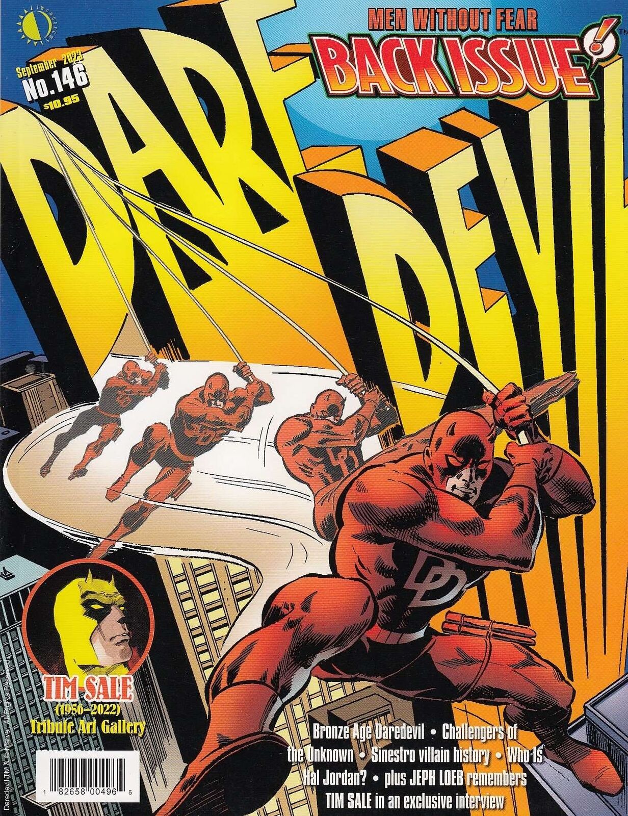 Back Issue #146 VF/NM; TwoMorrows | Daredevil Tim Sale Gallery - we combine ship