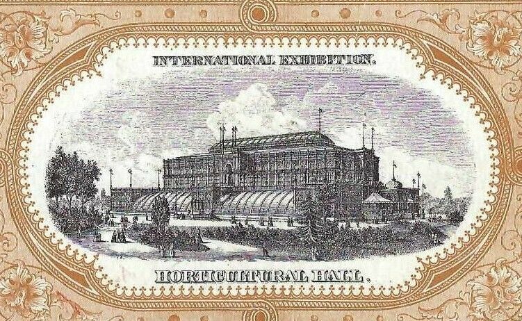 AE-007 Philadelphia International Exhibition Horticulture Victorian Trade Card