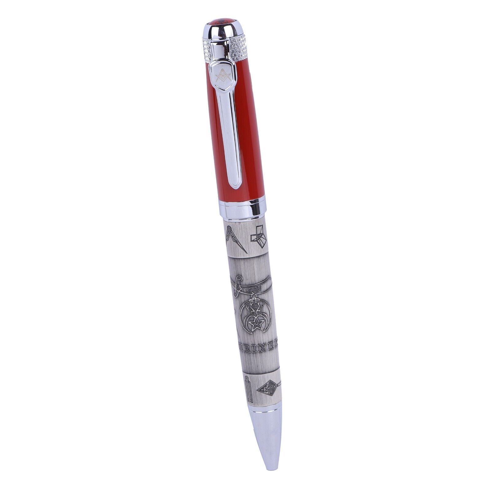 Shriner's Official Black Ink Ballpoint Pen, With Embossed Logo and Masonic