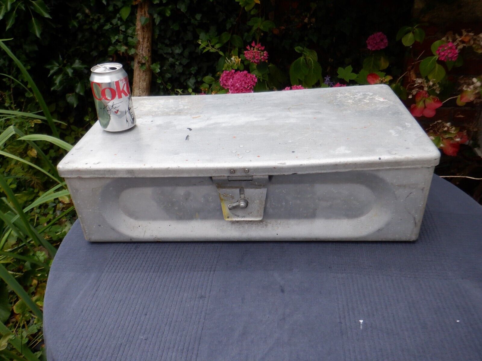 Vintage 1955 W&W Military EXTRA LARGE Aluminium Catering Tray & Lid 23 x 12 x 6\