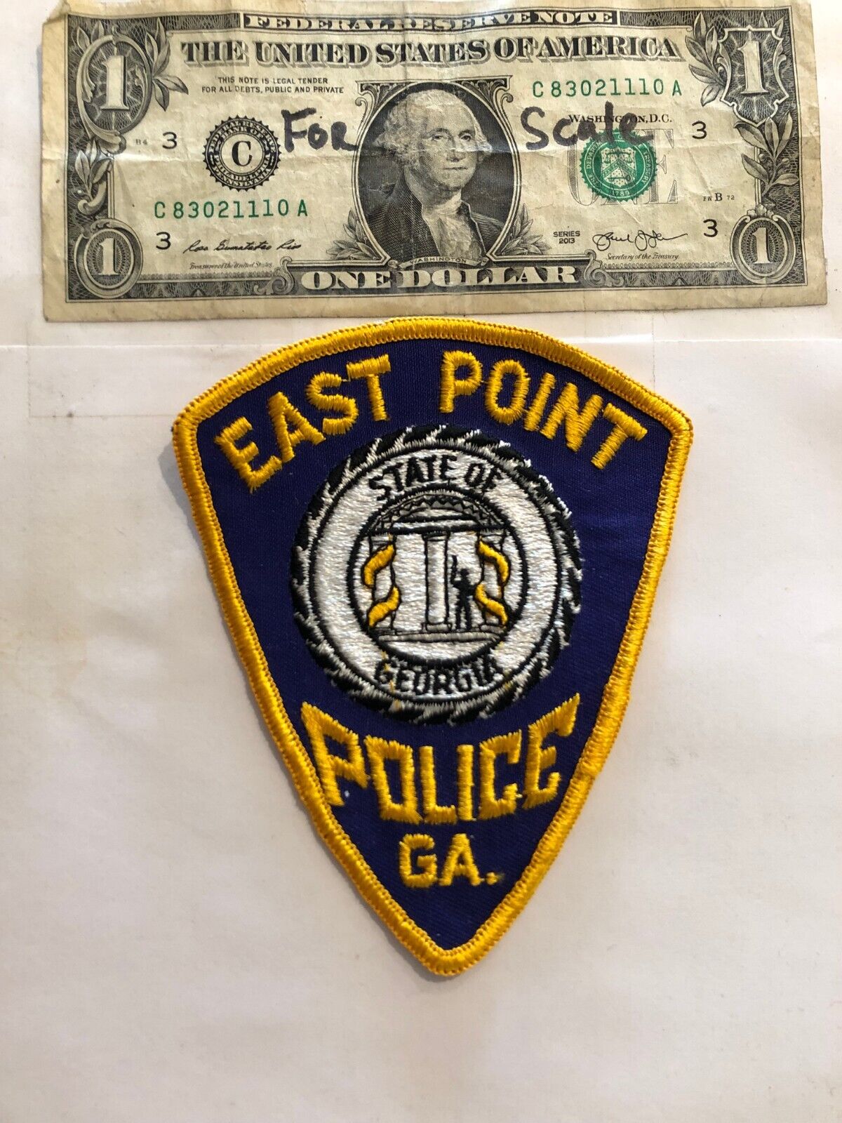 East Point Georgia  Police Patch Un-sewn great condition