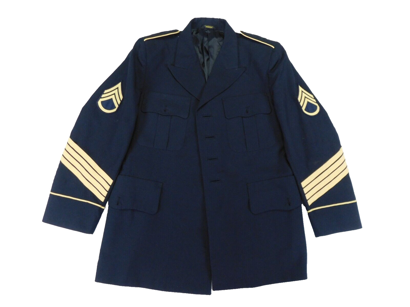 US Army ASU Coat 43 Dress Blue Classic Poly/Wool 1528C Service Vintage Jacket