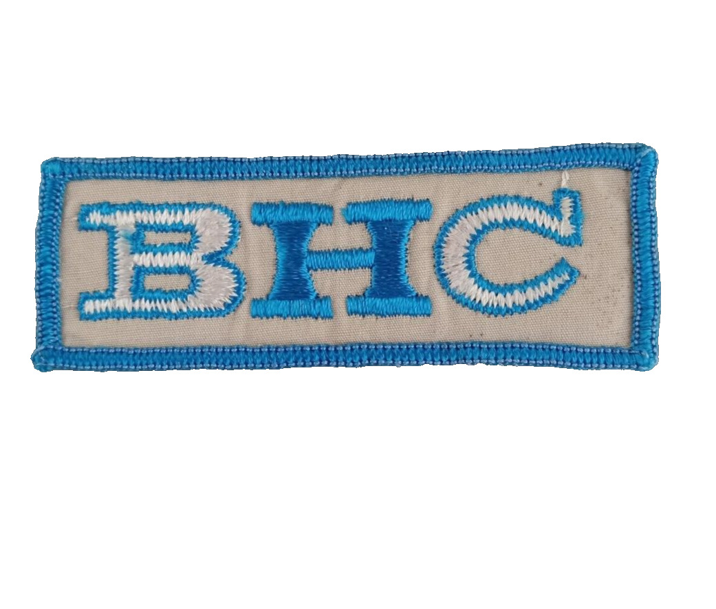 RARE Vintage Advertising BHC Employee Uniform Work Shirt Hat Patch