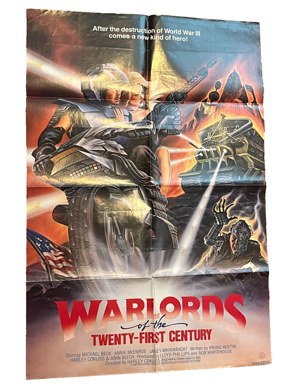 WARLORDS OF THE TWENTY FIRST CENTURY ORIGINAL 1982  1-Sheet Movie Poster
