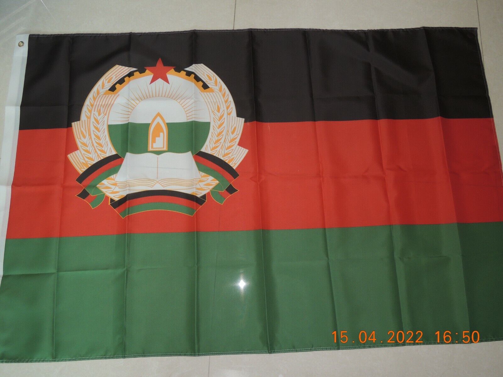 Flag of Communist Democratic Republic of Afghanistan 1980-1987 Ensign 3x5ft  