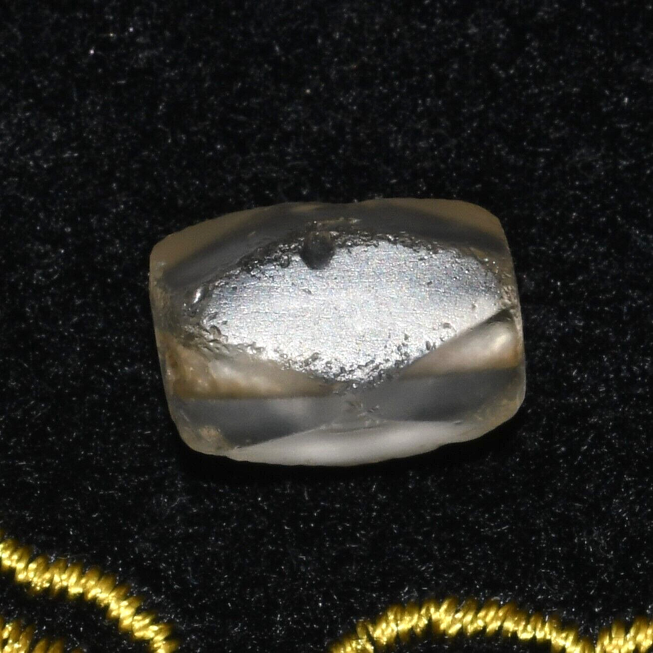 Authentic Ancient Roman Cut Crystal Stone Bead Circa 1st - 3rd Century AD