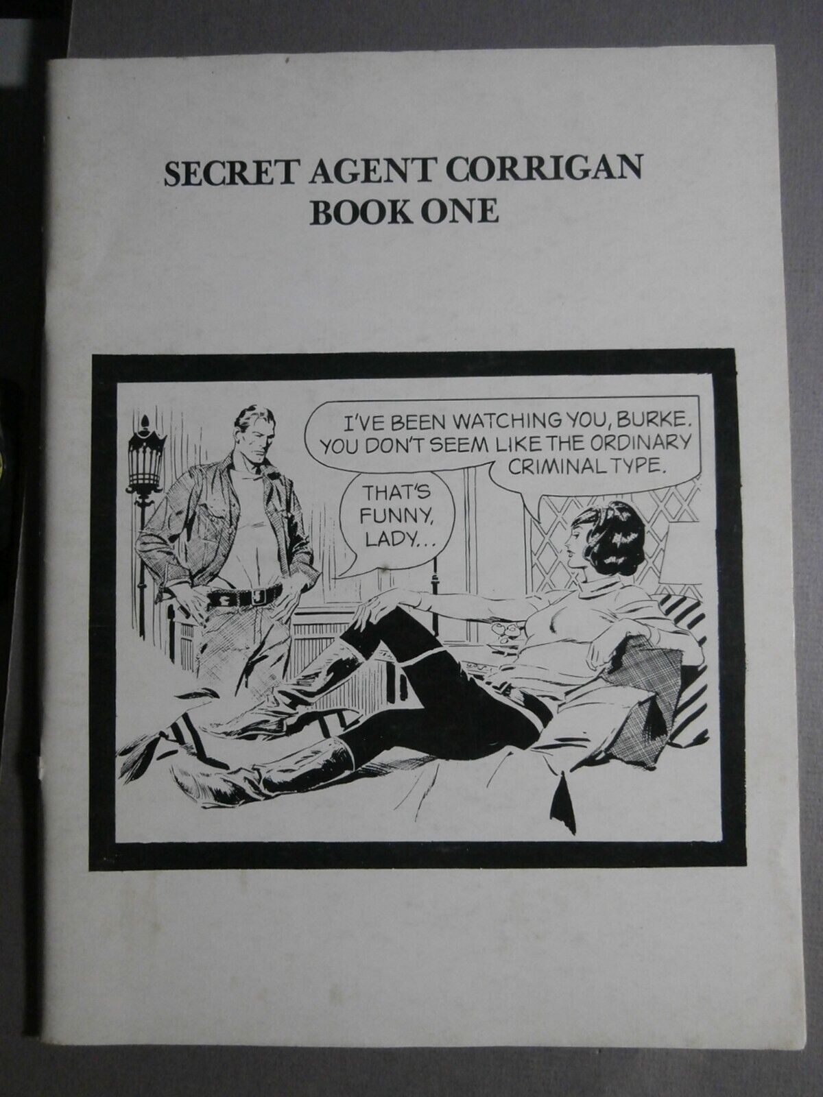 SECRET AGENT CORRIGAN BOOK # - Al Williamson - 1960\'s Comic Strip Reprints