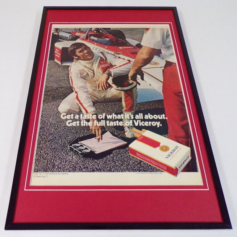 1972 Viceroy Cigarettes Framed 11x17 ORIGINAL Vintage Advertising Poster