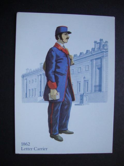 Railfans2 607) Postcard Letter Carrier, Bank Of England Architect Sir John Soane