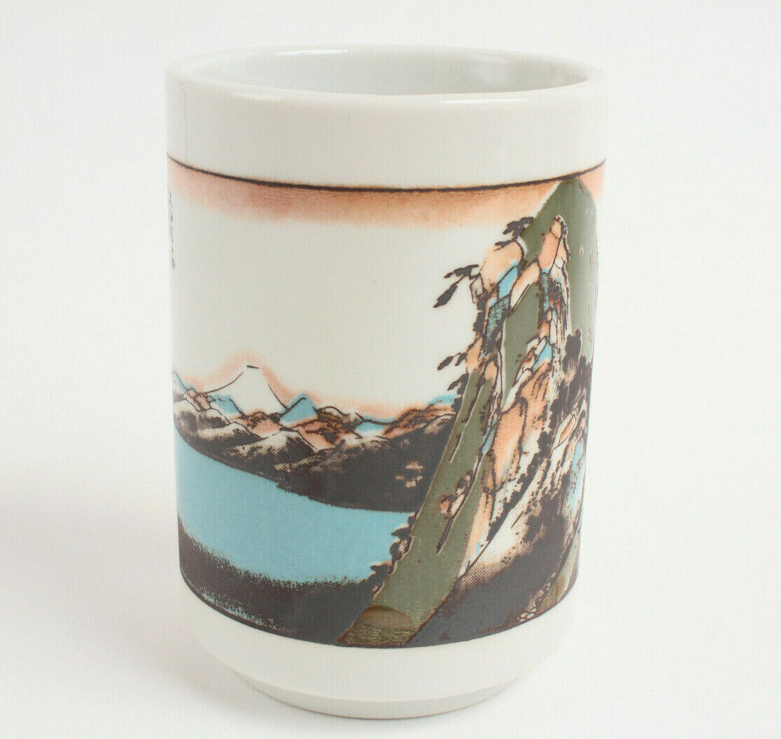 Mino ware Japan Ceramics Sushi Yunomi Chawan Tea Cup Tokaido Hakone