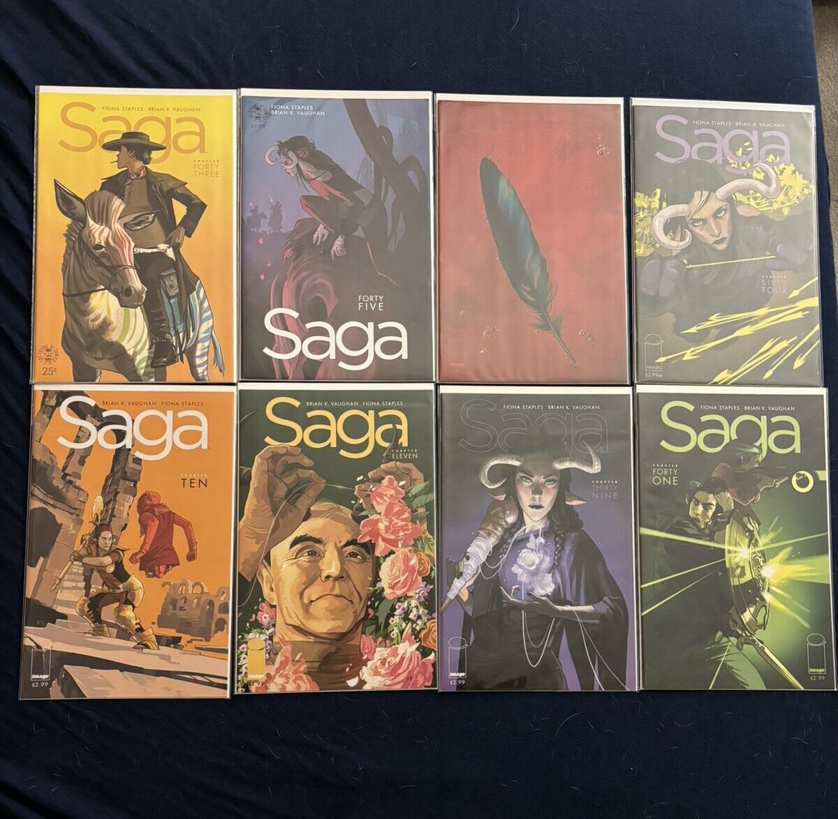 Saga Comic Lot (8) Issues 10 11 39 41 43 45 54 64 Image Comics NM