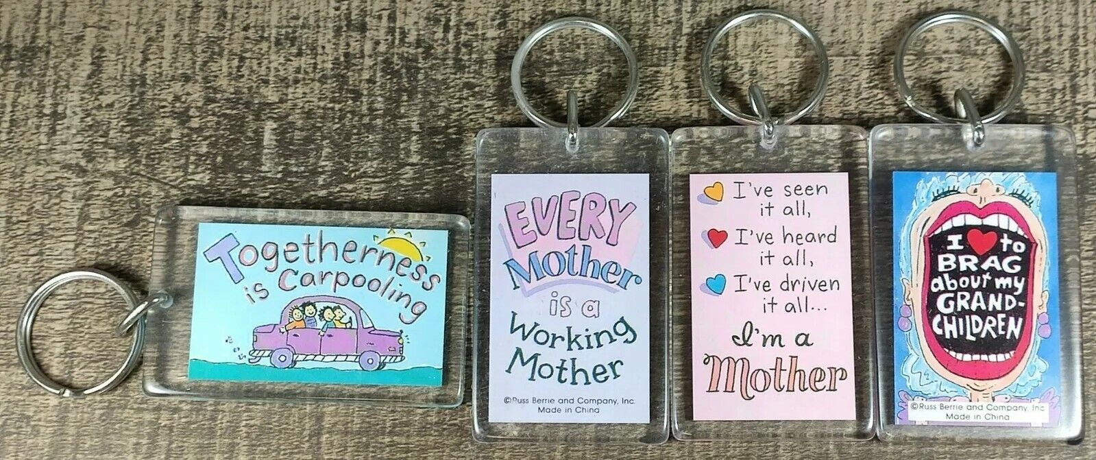 Russ Berrie Keychain Mother Grandmother Family