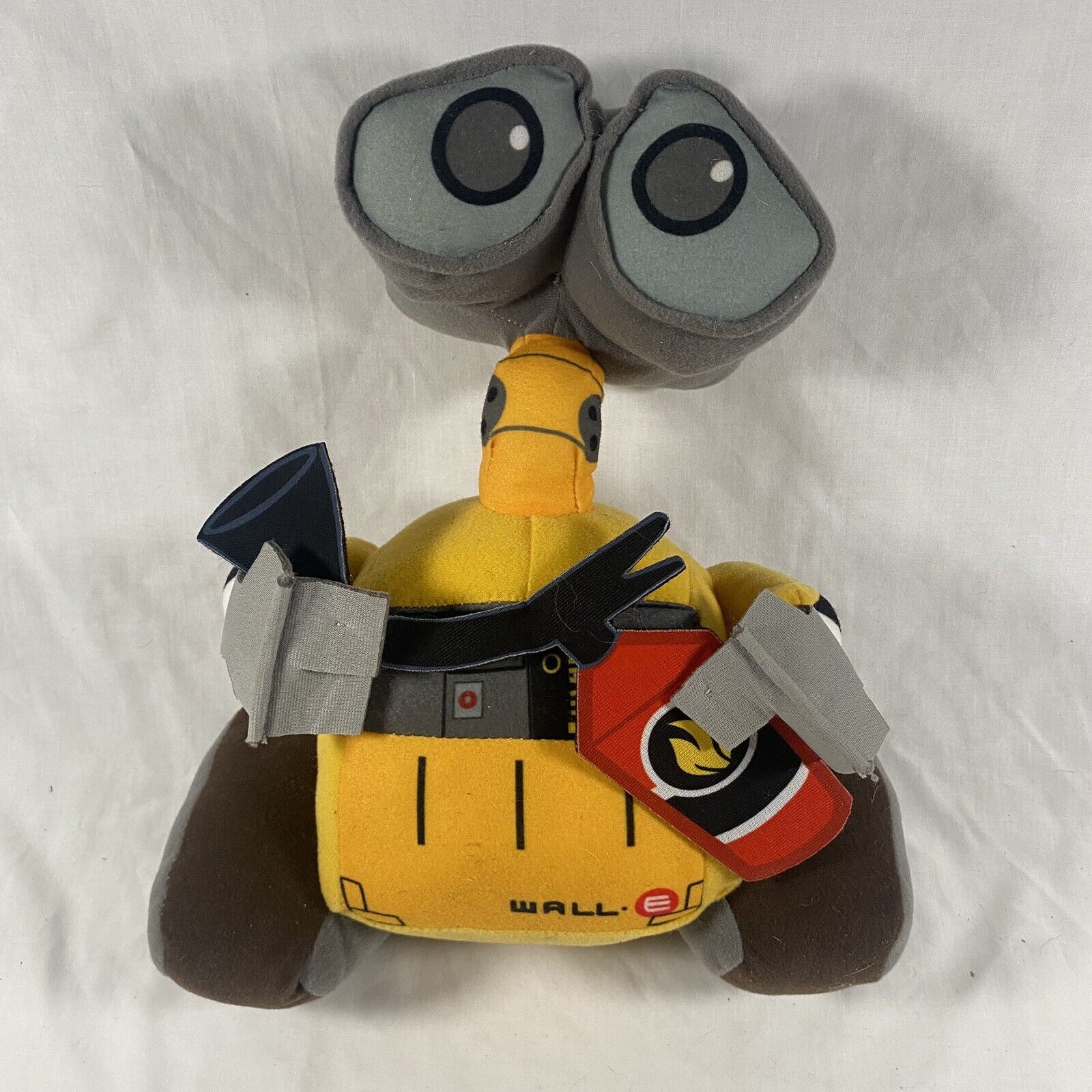 Disney Store Pixar 12”Yellow WALL-E Plush Stuffed Animal Robot Toy Doll