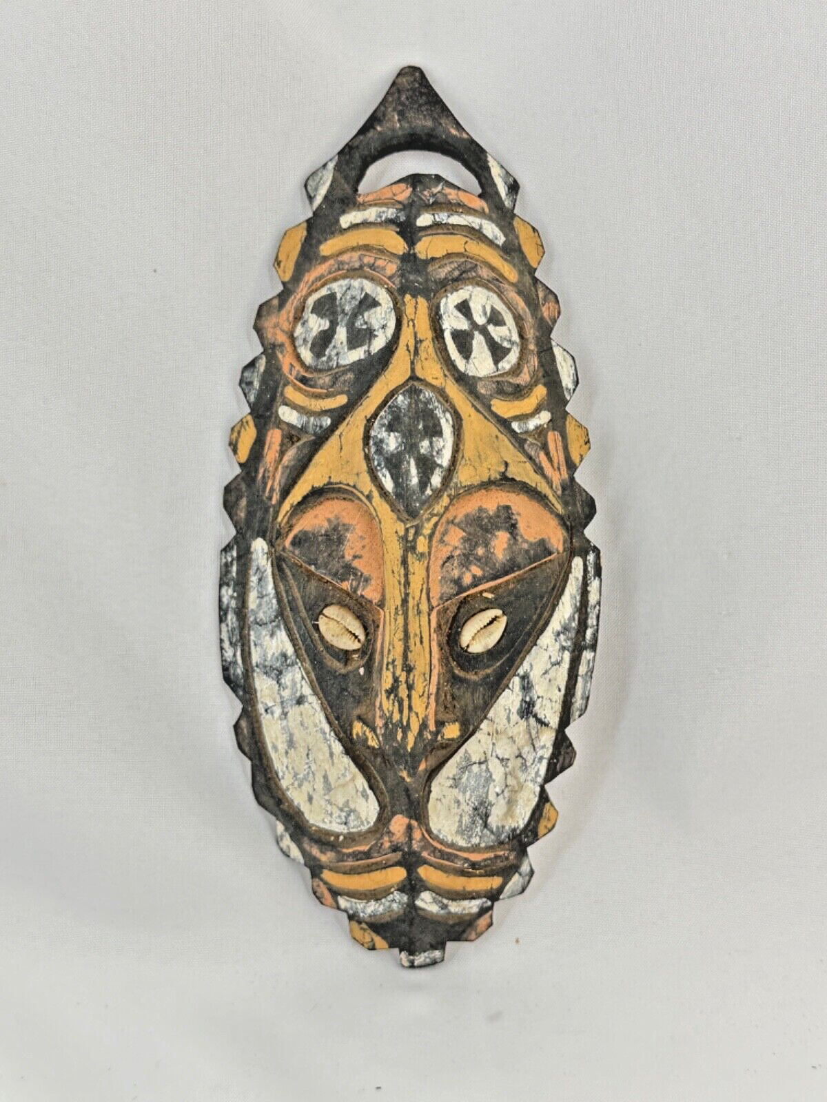 Vintage Antique Tribal Ceremonial Hand Carved Sepik River Mask Papua New Guinea