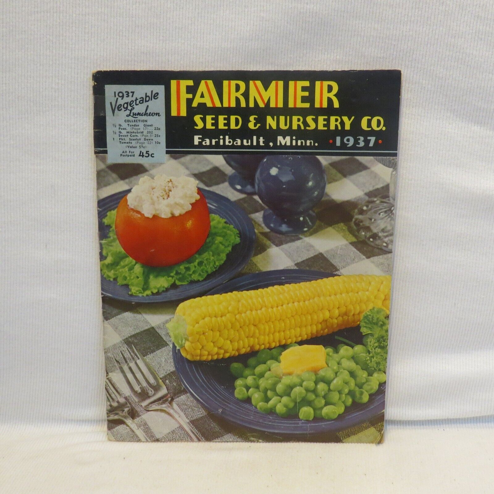 RARE VTG 1937 Farmer Seed & Nursery Co. Seed Catalog with Fiesta® Homer Laughlin