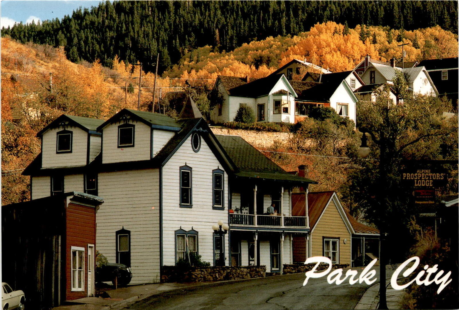 Neil G. Rossmiller, Park City, Utah, historic main street, Summit Postcard