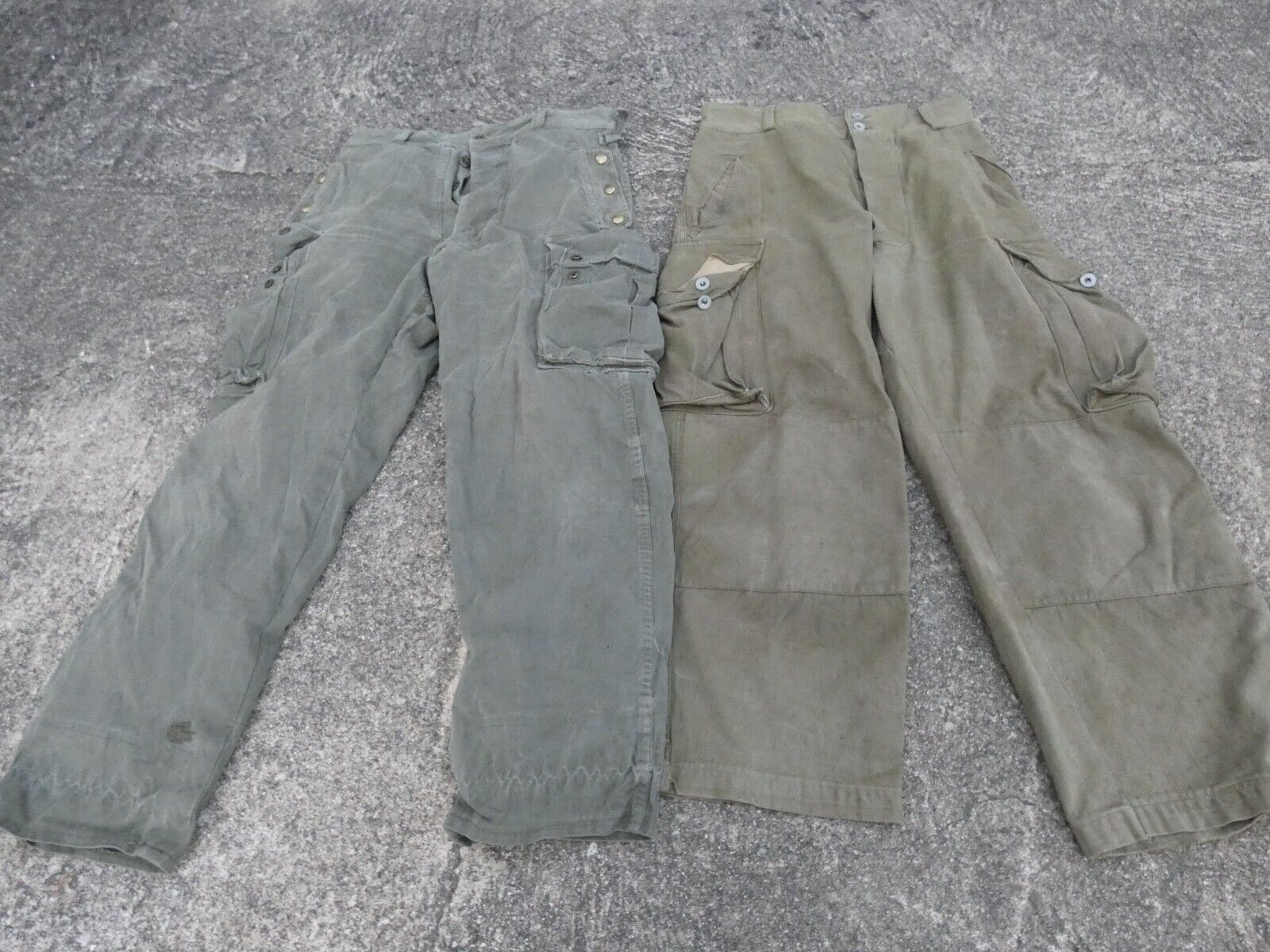 Original French Army TTA & Paratrooper Lot 2 Pants Trousers Algerian War