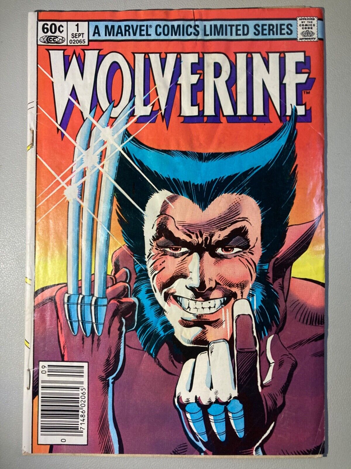 Wolverine #1 (1982) Newsstand, Major Key 1st Solo Comic, Frank Miller