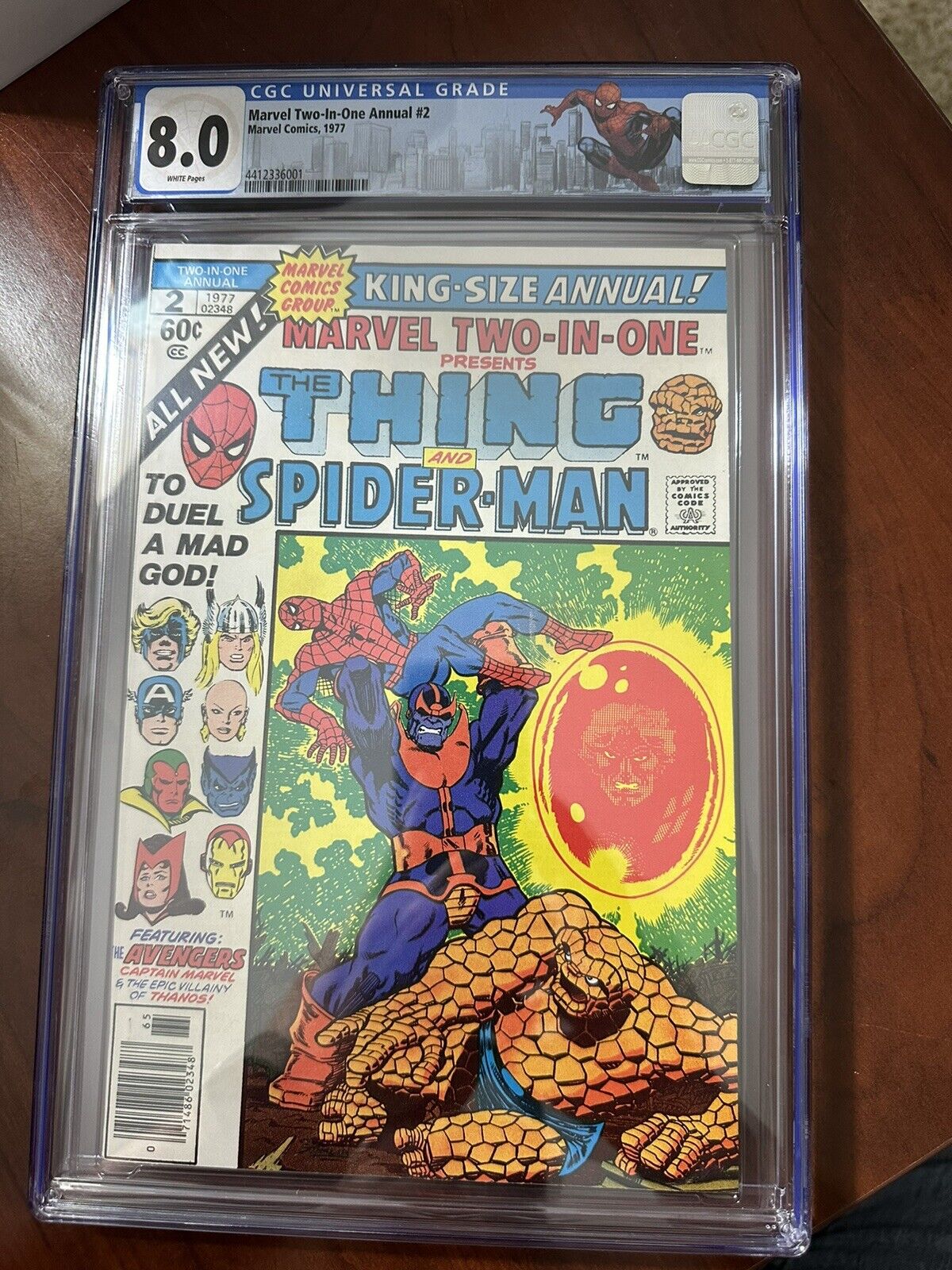 Marvel Two-In-One Annual #2 1977 CGC 8.0 Spider-Man & Adam Warlock vs Thanos