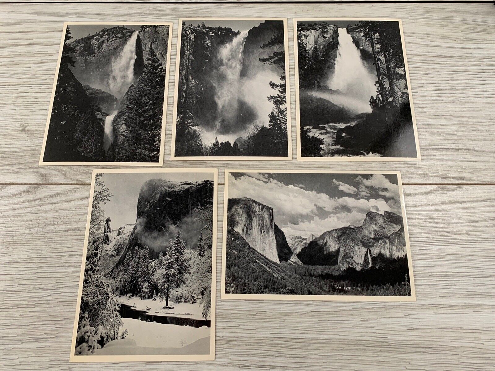 Ansel Adams Photography Postcard Lot of 5 Yosemite California Black & White