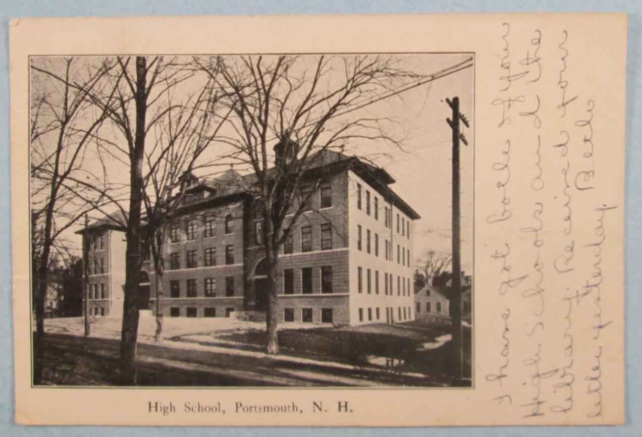 High School, Portsmouth, NH New Hampshire Early UDB Postcard (#4863)
