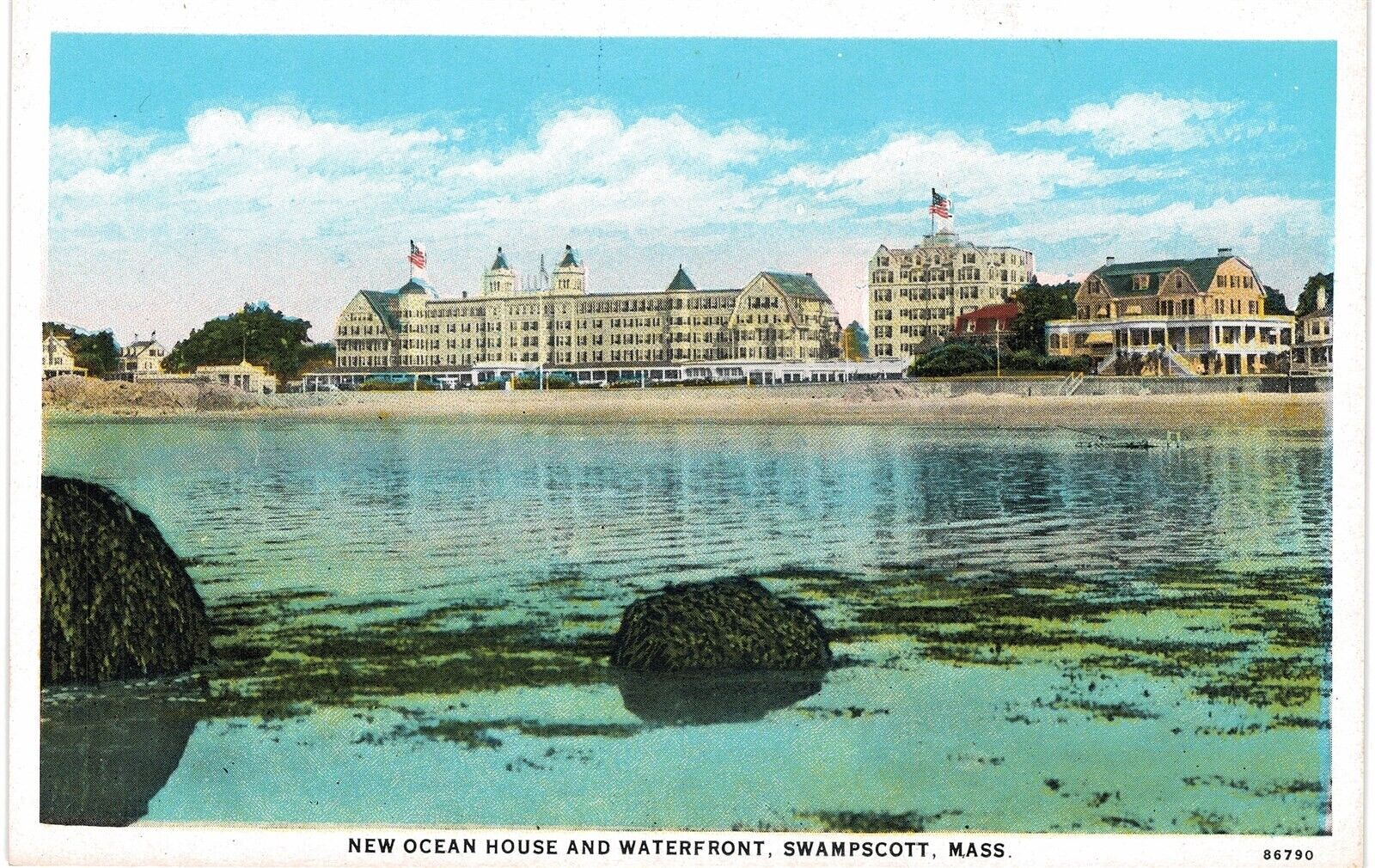 Swampscott MA New Ocean House and Waterfront WB unused alt