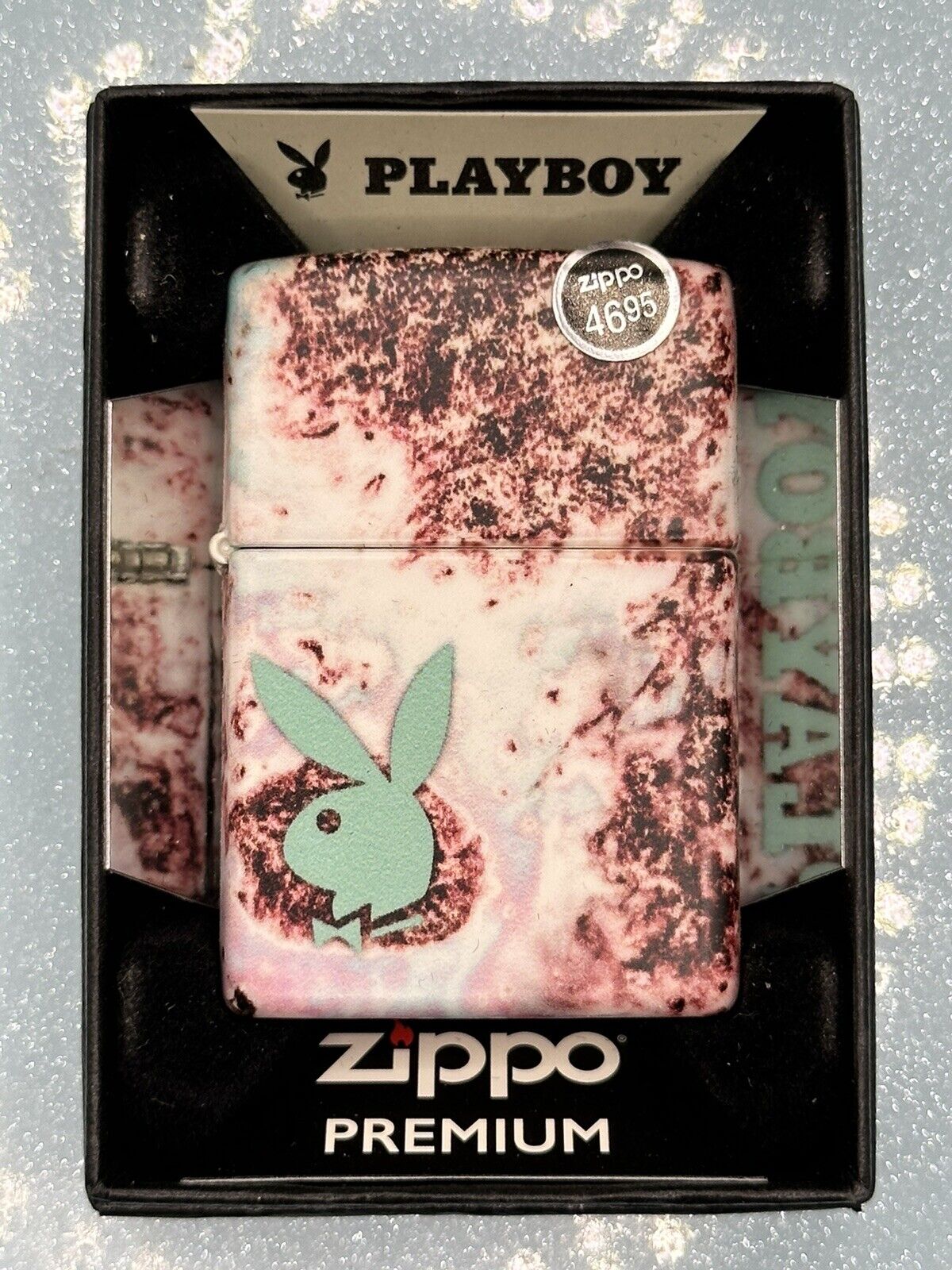 2022 Playboy Bunny Premium 540 Design Zippo Lighter NEW